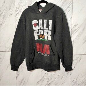 California Republic Bear Pride Gray Hoodie SZ S